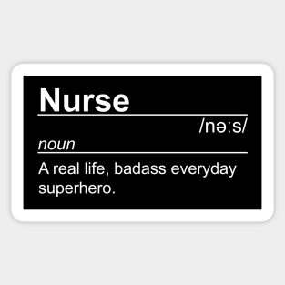 Nurse - Superhero Definition Sticker